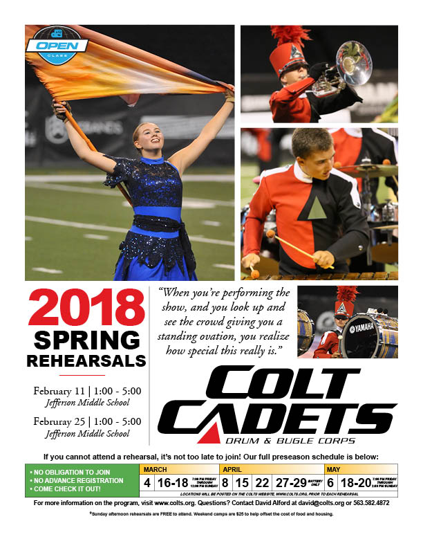 Colt Cadets 2018 Poster